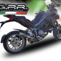 GPR escape compatible con  Ducati Multistrada 1260 2018-2020, Powercone Evo, Escape legal, homologado, silenciador con db killer desmontable y tubo de conexión específico 