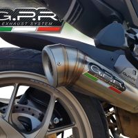 GPR escape compatible con  Ducati Multistrada 1260 2018-2020, Powercone Evo, Escape legal, homologado, silenciador con db killer desmontable y tubo de conexión específico 