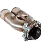 GPR exhaust compatible with  F.B. Mondial Hps 300 2018-2021, F205, Homologated legal slip-on exhaust including removable db killer and link pipe 