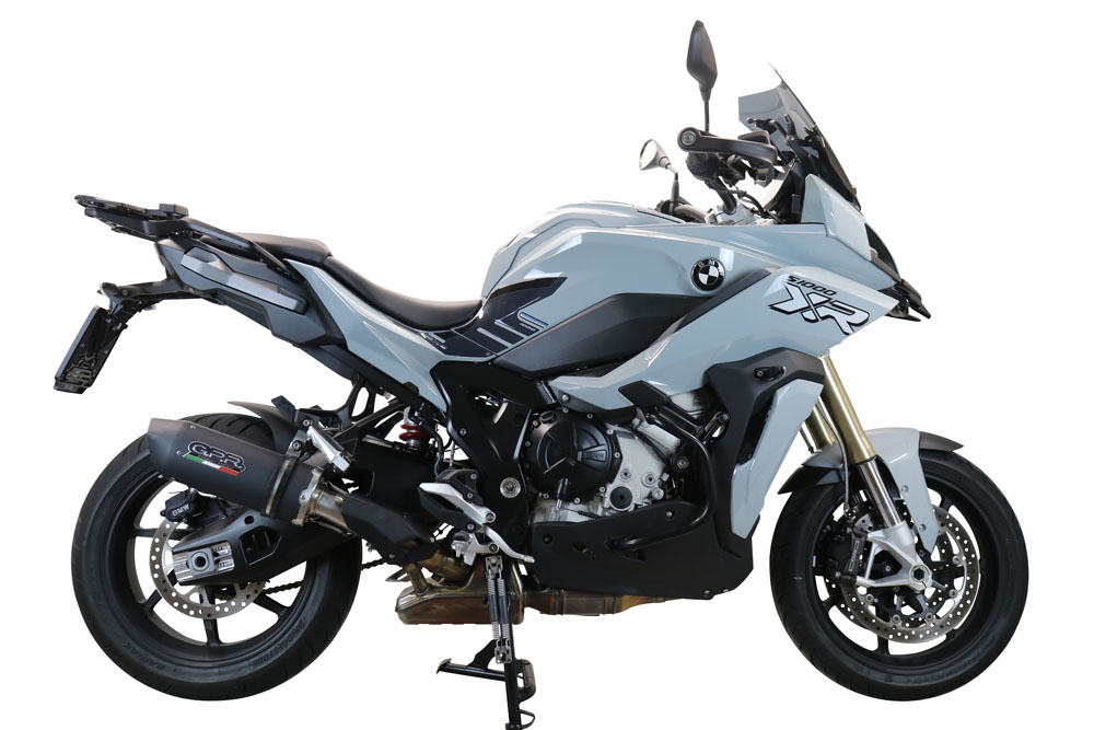 Scarico GPR compatibile con  Bmw S 1000 XR -M  2020-2024, Furore Evo4 Nero, Scarico omologato, silenziatore con db killer estraibile e raccordo specifico