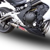 Scarico GPR compatibile con  Kawasaki Er 6 N - F  2012-2016, Deeptone Inox, Scarico completo omologato,fornito con db killer estraibile e collettore