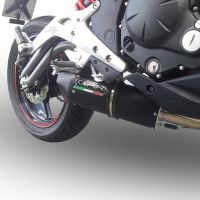 GPR exhaust compatible with  Kawasaki Er 6 N - F  2012-2016, Furore Nero, Homologated legal full system exhaust, including removable db killer and catalyst 