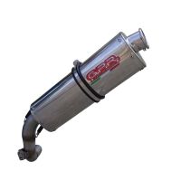Scarico GPR compatibile con  Bmw F 650 St 1993-2002, Trioval, Scarico omologato, silenziatore con db killer estraibile e raccordo specifico