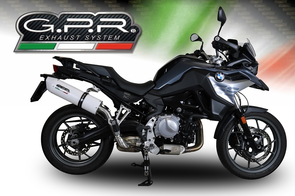 Scarico GPR compatibile con  Bmw F 750 Gs 2021-2024, Albus Evo4, Scarico omologato, silenziatore con db killer estraibile e raccordo specifico