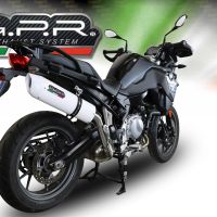 Scarico GPR compatibile con  Bmw F 750 Gs 2021-2024, Albus Evo4, Scarico omologato, silenziatore con db killer estraibile e raccordo specifico
