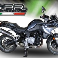 Scarico GPR compatibile con  Bmw F 750 Gs 2021-2024, Dual Poppy, Scarico omologato, silenziatore con db killer estraibile e raccordo specifico