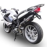 Scarico GPR compatibile con  Bmw F 800 Gt 2012-2016, Furore Nero, Scarico omologato, silenziatore con db killer estraibile e raccordo specifico