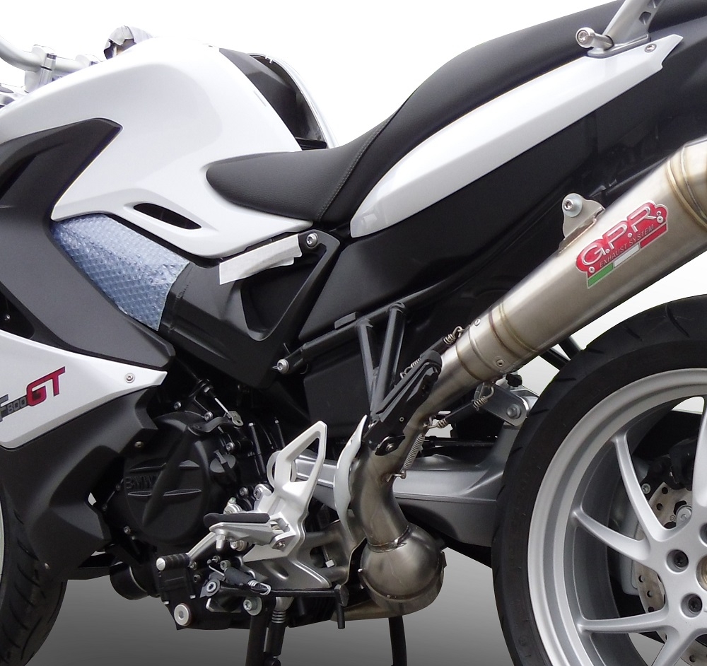Scarico GPR compatibile con  Bmw F 800 Gt 2017-2019, Powercone Evo, Scarico omologato, silenziatore con db killer estraibile e raccordo specifico