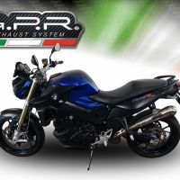 GPR exhaust compatible with  Bmw F 800 R 2017-2019, Powercone Evo, Homologated legal slip-on exhaust including removable db killer and link pipe 