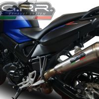 GPR exhaust compatible with  Bmw F 800 R 2017-2019, Powercone Evo, Homologated legal slip-on exhaust including removable db killer and link pipe 