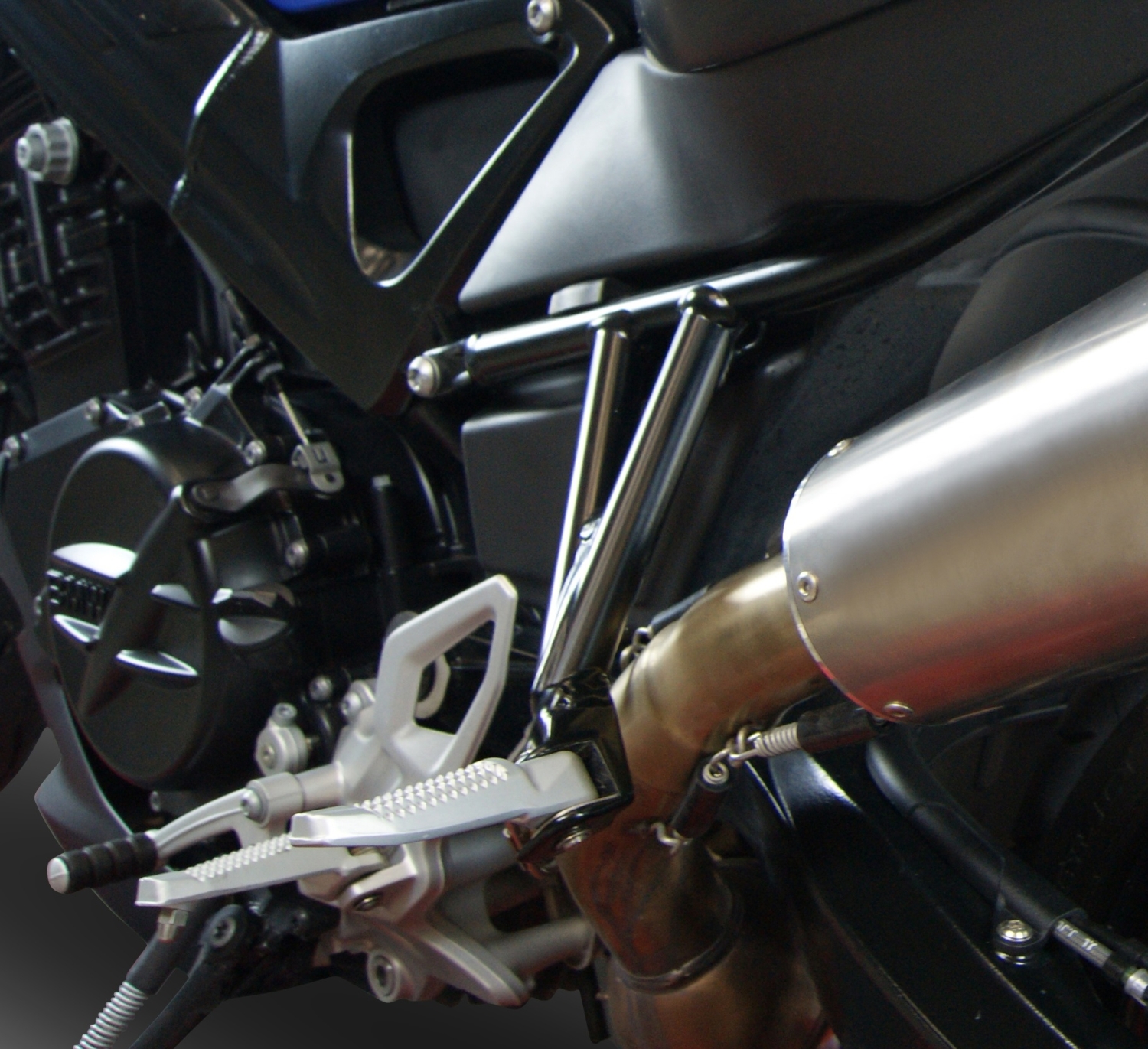Scarico GPR compatibile con  Bmw F 800 R 2015-2016, Albus Ceramic, Scarico omologato, silenziatore con db killer estraibile e raccordo specifico