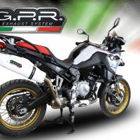 Scarico GPR compatibile con  Bmw F 800 Gs 2024-2025, Albus Evo4, Scarico omologato, silenziatore con db killer estraibile e raccordo specifico