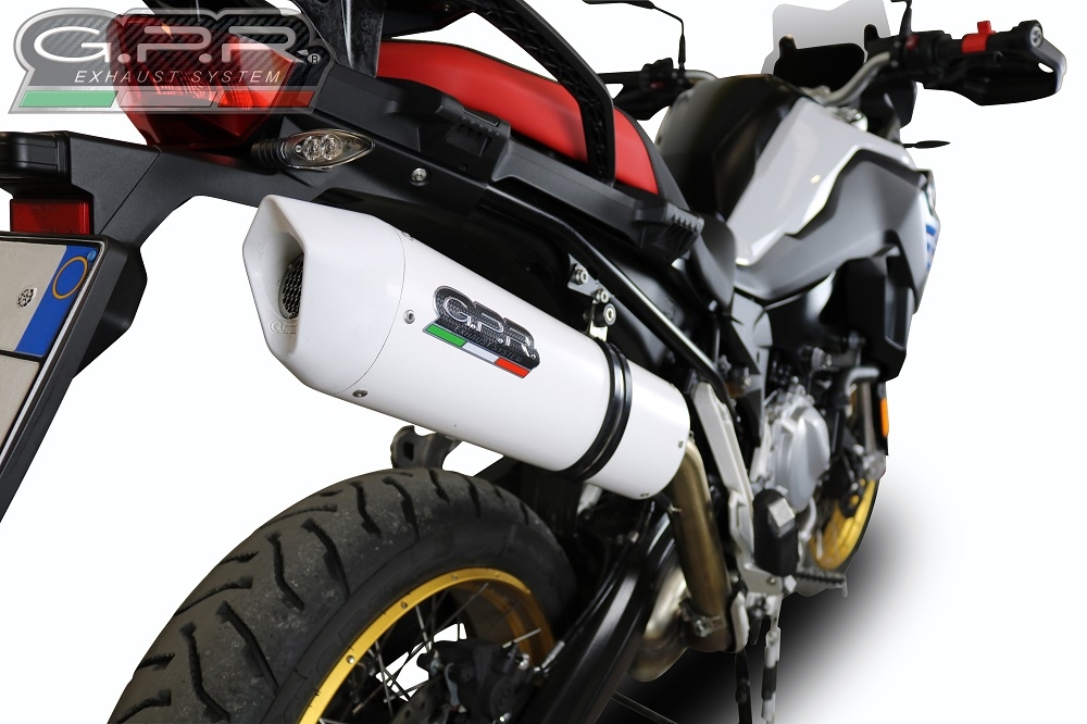 Scarico GPR compatibile con  Bmw F 800 Gs 2024-2025, Albus Evo4, Scarico omologato, silenziatore con db killer estraibile e raccordo specifico