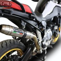 Scarico GPR compatibile con  Bmw F 850 Gs -Adventure 2018-2020, Deeptone Inox, Scarico omologato, silenziatore con db killer estraibile e raccordo specifico