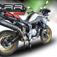 Scarico GPR compatibile con  Bmw F 850 Gs -Adventure 2021-2024, Furore Evo4 Nero, Scarico omologato, silenziatore con db killer estraibile e raccordo specifico