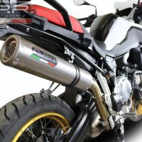 GPR exhaust compatible with  Bmw F 850 Gs -Adventure 2021-2024, M3 Inox , Homologated legal slip-on exhaust including removable db killer and link pipe 