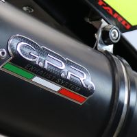 GPR exhaust compatible with  Fantic Motor XMF 125 2021-2023, Furore Evo4 Nero, Homologated legal slip-on exhaust including removable db killer, link pipe and catalyst 