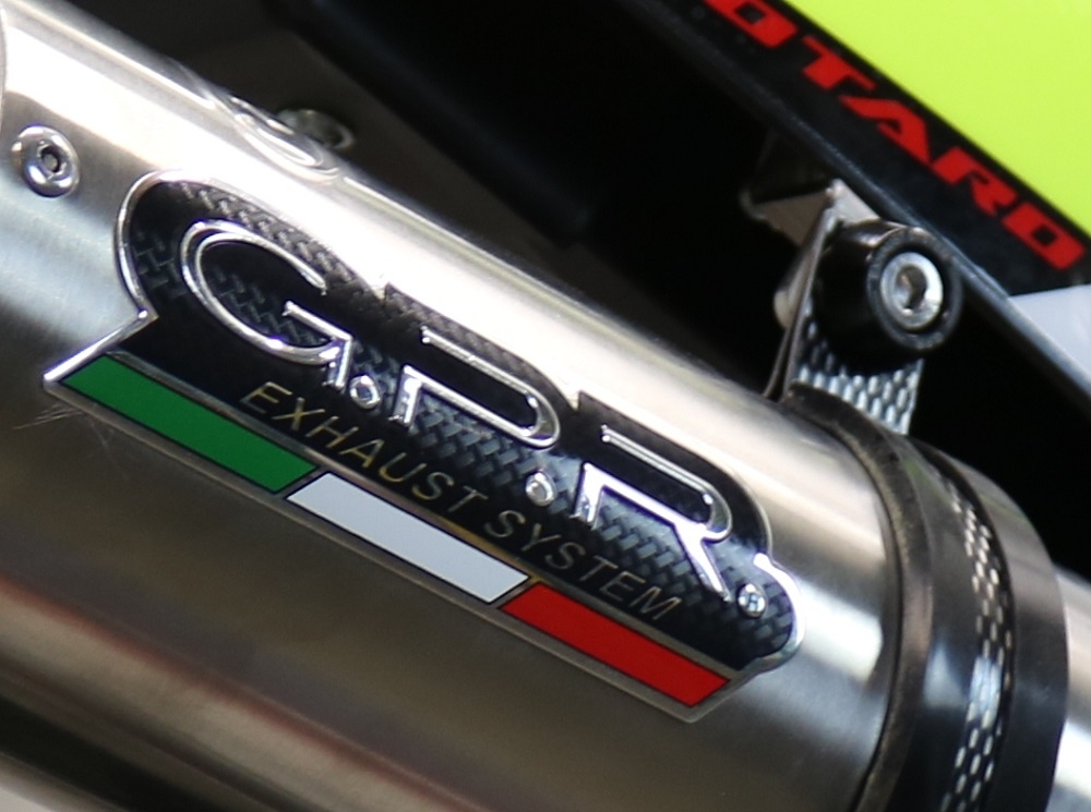 GPR exhaust compatible with  Fantic Motor XMF 125 2021-2023, M3 Inox , Homologated legal slip-on exhaust including removable db killer, link pipe and catalyst 