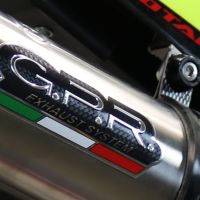 GPR exhaust compatible with  Fantic Motor XMF 125 2021-2023, M3 Inox , Homologated legal slip-on exhaust including removable db killer, link pipe and catalyst 