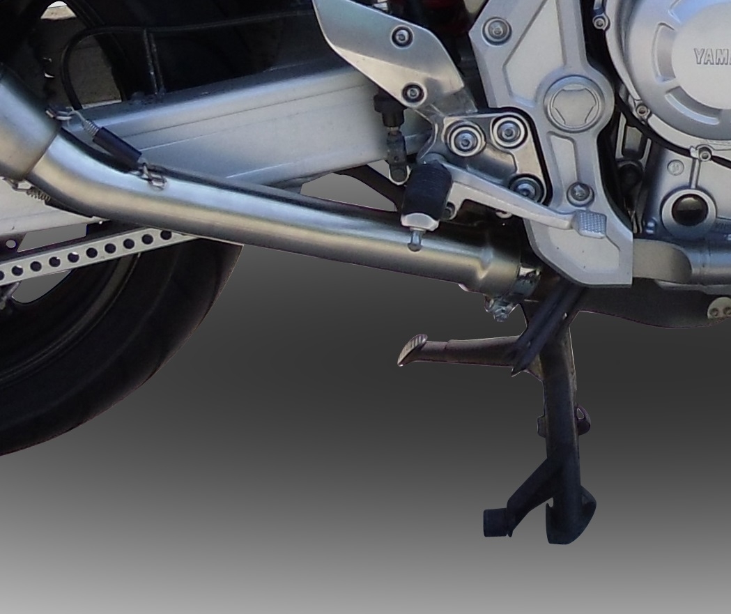 Scarico GPR compatibile con  Yamaha Xjr 1300 2007-2017, Satinox , Scarico omologato, silenziatore con db killer estraibile e raccordo specifico