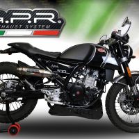 Scarico GPR compatibile con  F.B. Mondial Hps 300 Pagani 2021-2022, Deeptone Inox, Scarico omologato, silenziatore con db killer estraibile e raccordo specifico
