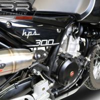 Scarico GPR compatibile con  F.B. Mondial Hps 300 Pagani 2021-2022, Deeptone Inox, Scarico omologato, silenziatore con db killer estraibile e raccordo specifico