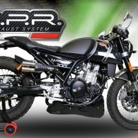 GPR exhaust compatible with  F.B. Mondial Hps 300 2018-2021, F205, Homologated legal slip-on exhaust including removable db killer and link pipe 