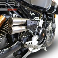 GPR exhaust compatible with  F.B. Mondial Hps 300 2018-2021, F205, Homologated legal slip-on exhaust including removable db killer and link pipe 