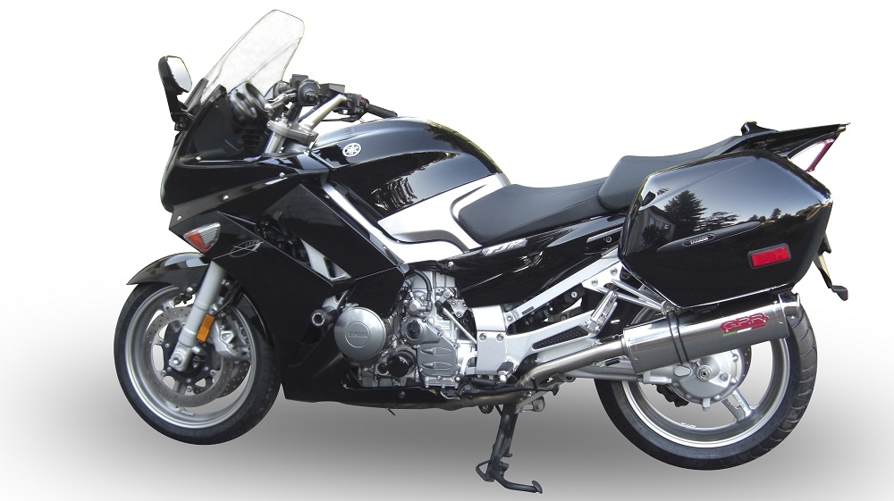 GPR exhaust compatible with  Yamaha Fjr 1300 2017-2020, Trioval, Dual Homologated legal slip-on exhaust including removable db killers and link pipes 