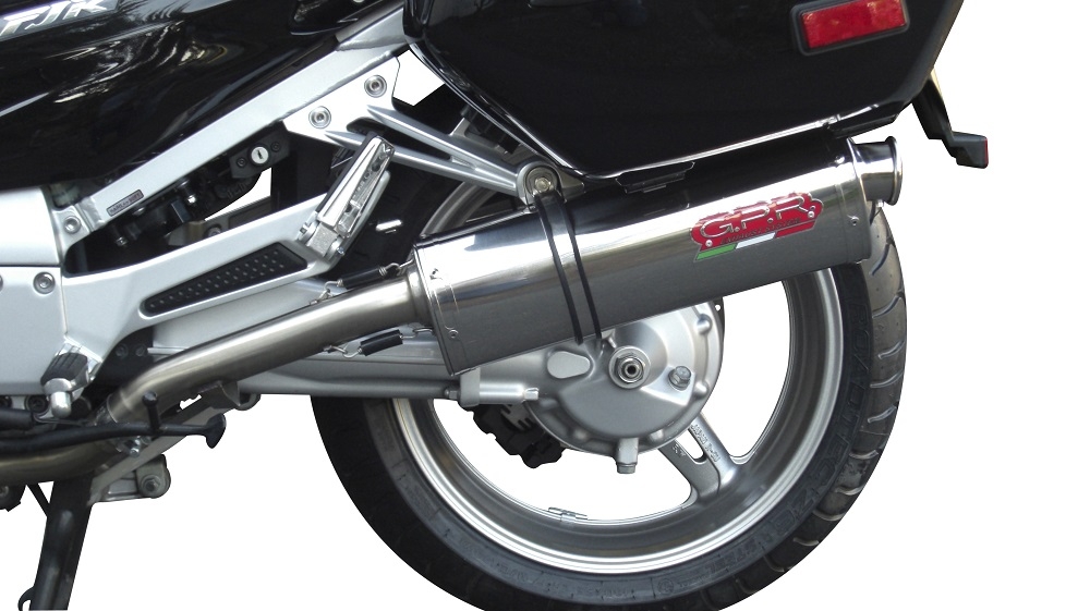 GPR exhaust compatible with  Yamaha Fjr 1300 2017-2020, Trioval, Dual Homologated legal slip-on exhaust including removable db killers and link pipes 