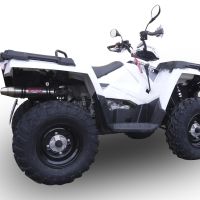 Scarico GPR compatibile con  Polaris Sportsman 550 H.O. / EPS / EFI 2009-2014, Deeptone Atv, Scarico omologato, silenziatore con db killer estraibile e raccordo specifico