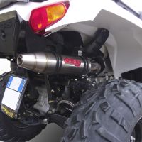 Scarico GPR compatibile con  Polaris Sportsman 550 H.O. / EPS / EFI 2009-2014, Deeptone Atv, Scarico omologato, silenziatore con db killer estraibile e raccordo specifico
