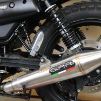 Scarico GPR compatibile con  Moto Guzzi V7 III Special-Stone-Carbon 2017-2018, Vintacone, Scarico completo racing,fornito con collettore specifico, non legale per uso stradale