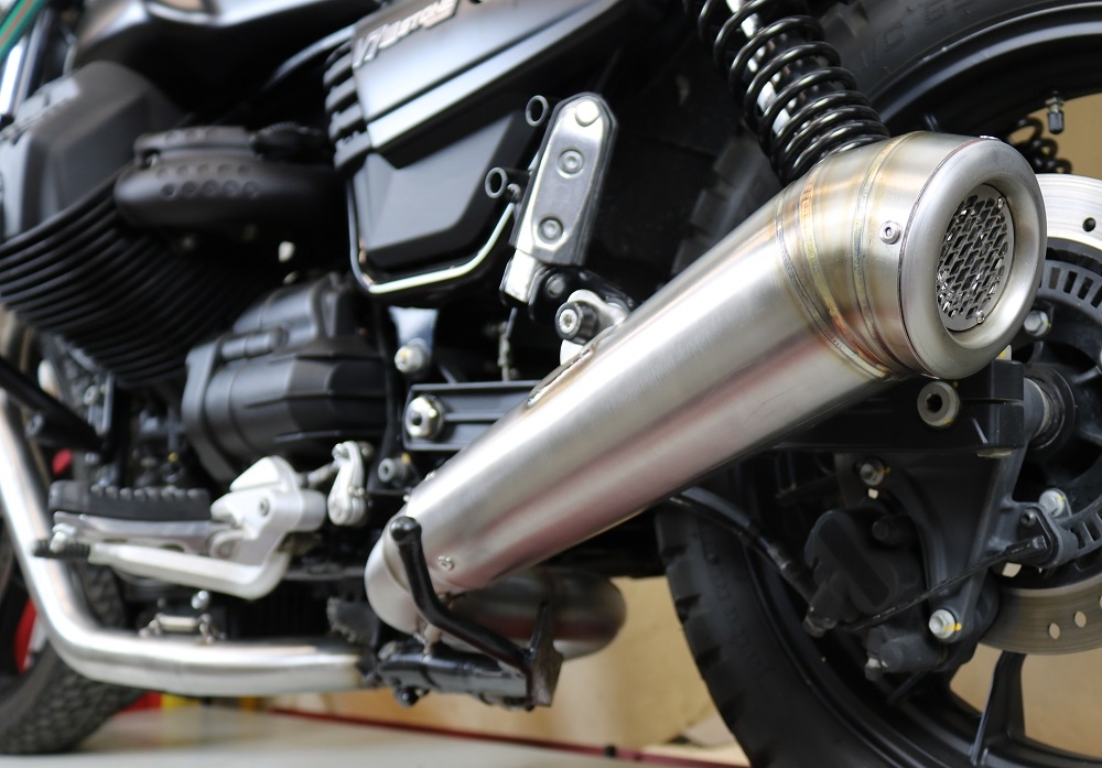 GPR exhaust compatible with  Moto Guzzi V7 III Special-Stone-Carbon 2017-2018, Powercone Evo, Racing full system exhaust  