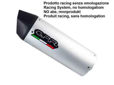 GPR exhaust compatible with  Tuning TUNING 1980-2021, Furore alluminio, Universal racing silencer, without link pipe 