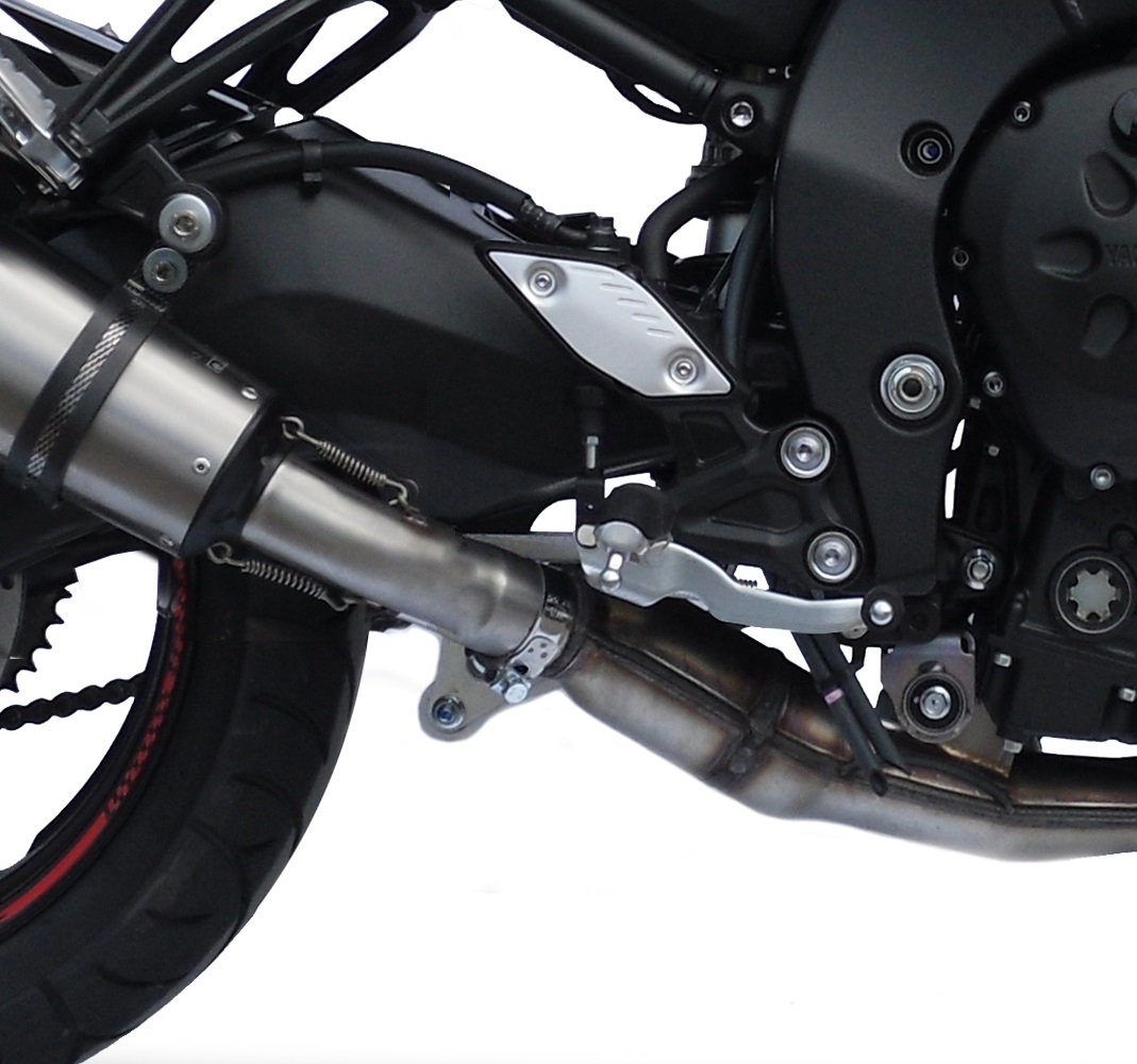 GPR exhaust compatible with  Yamaha Fz 8  2010-2016, Trioval, Homologated legal slip-on exhaust including removable db killer and link pipe 