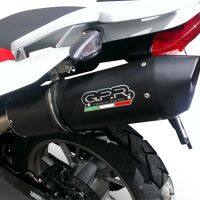 Scarico GPR compatibile con  Bmw G 650 X -Country -Challenge -Moto 2006-2012, Furore Nero, Scarico omologato, silenziatore con db killer estraibile e raccordo specifico