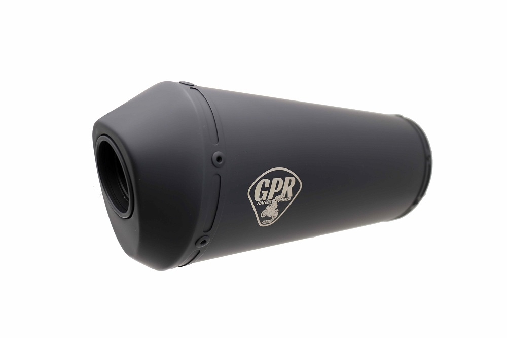GPR exhaust compatible with  Cafè Racer Cafè Racer 1980-2021, Ghisa Cafè Racer, Universal racing silencer, without link pipe 