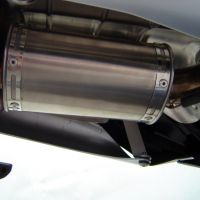 Scarico GPR compatibile con  Suzuki GSR 400 2006-2011, Alluminio Ghost, Scarico omologato, silenziatore con db killer estraibile e raccordo specifico