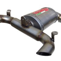 Scarico GPR compatibile con  Suzuki GSR 400 2006-2011, Alluminio Ghost, Scarico omologato, silenziatore con db killer estraibile e raccordo specifico