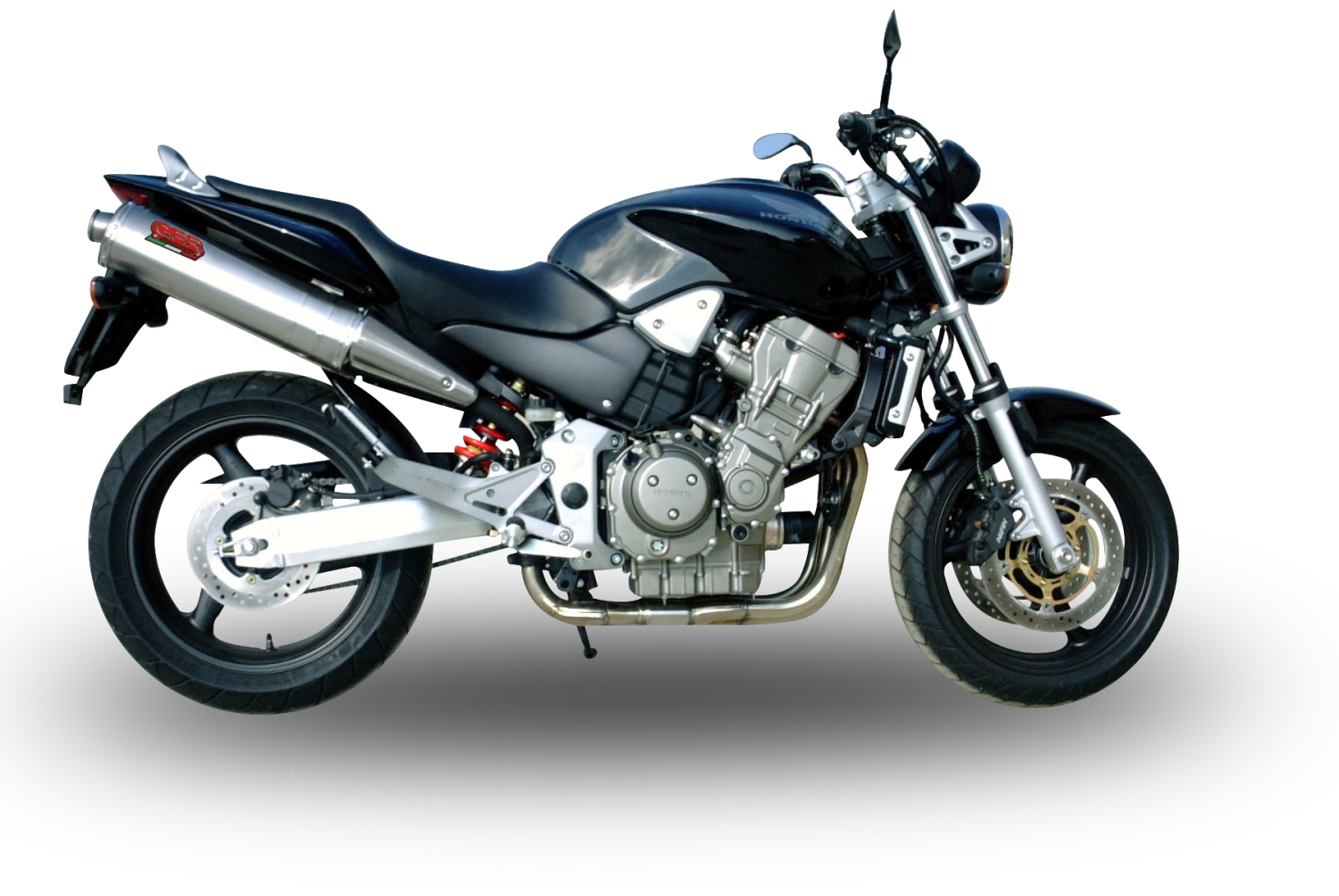 GPR exhaust compatible with  Honda Hornet 900 - Cb 900 F 2002-2005, Trioval, Dual Homologated legal slip-on exhaust including removable db killers and link pipes 