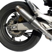 Scarico GPR compatibile con  Honda Cbr 600 F 2011-2014, Deeptone Inox, Scarico omologato, silenziatore con db killer estraibile e raccordo specifico
