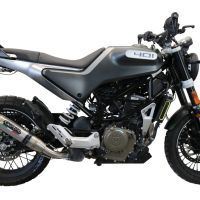 GPR exhaust compatible with  Husqvarna Vitpilen 401 2021-2023, Deeptone Inox, Homologated legal slip-on exhaust including removable db killer and link pipe 