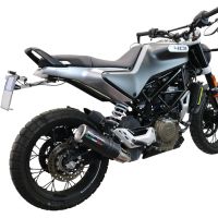 GPR exhaust compatible with  Husqvarna Vitpilen 401 2021-2023, M3 Black Titanium, Homologated legal slip-on exhaust including removable db killer and link pipe 