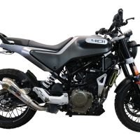 GPR exhaust compatible with  Husqvarna Vitpilen 401 2020-2020, Powercone Evo, Homologated legal slip-on exhaust including removable db killer and link pipe 