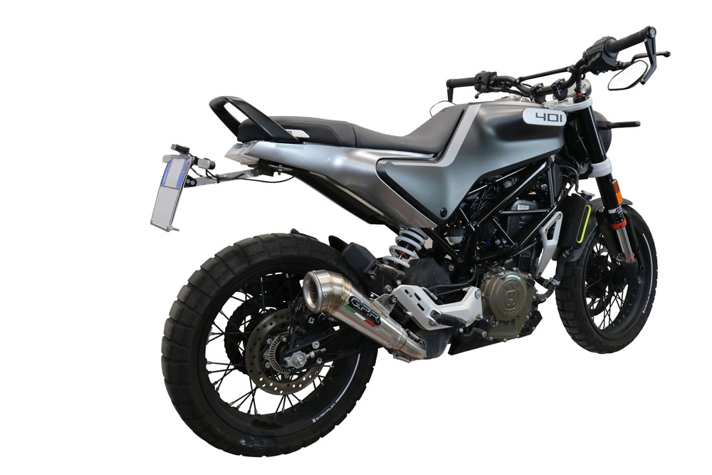 GPR exhaust compatible with  Husqvarna Vitpilen 401 2020-2020, Powercone Evo, Homologated legal slip-on exhaust including removable db killer and link pipe 