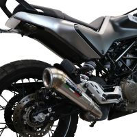 GPR exhaust compatible with  Husqvarna Vitpilen 401 2020-2020, Powercone Evo, Homologated legal slip-on exhaust including removable db killer and link pipe 