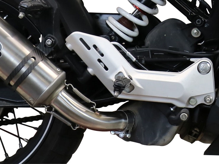 GPR exhaust compatible with  Husqvarna Vitpilen 401 2021-2023, M3 Black Titanium, Homologated legal slip-on exhaust including removable db killer and link pipe 