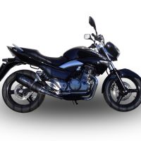 GPR exhaust compatible with  Suzuki Gw 250 F Inazuma 2012-2017, Furore Nero, Dual Homologated legal slip-on exhaust including removable db killers and link pipes 