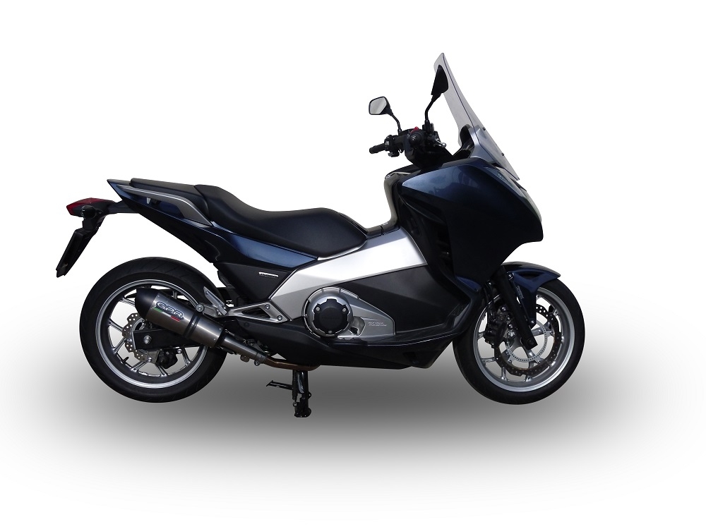 Scarico GPR compatibile con  Honda Integra 750 2014-2015, New Grand Prix Evo Titanium, Scarico omologato, silenziatore con db killer estraibile e raccordo specifico